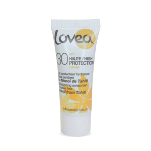 Lovea zonnebrandcreme 8ml. / €14,99 voor 125 ml.