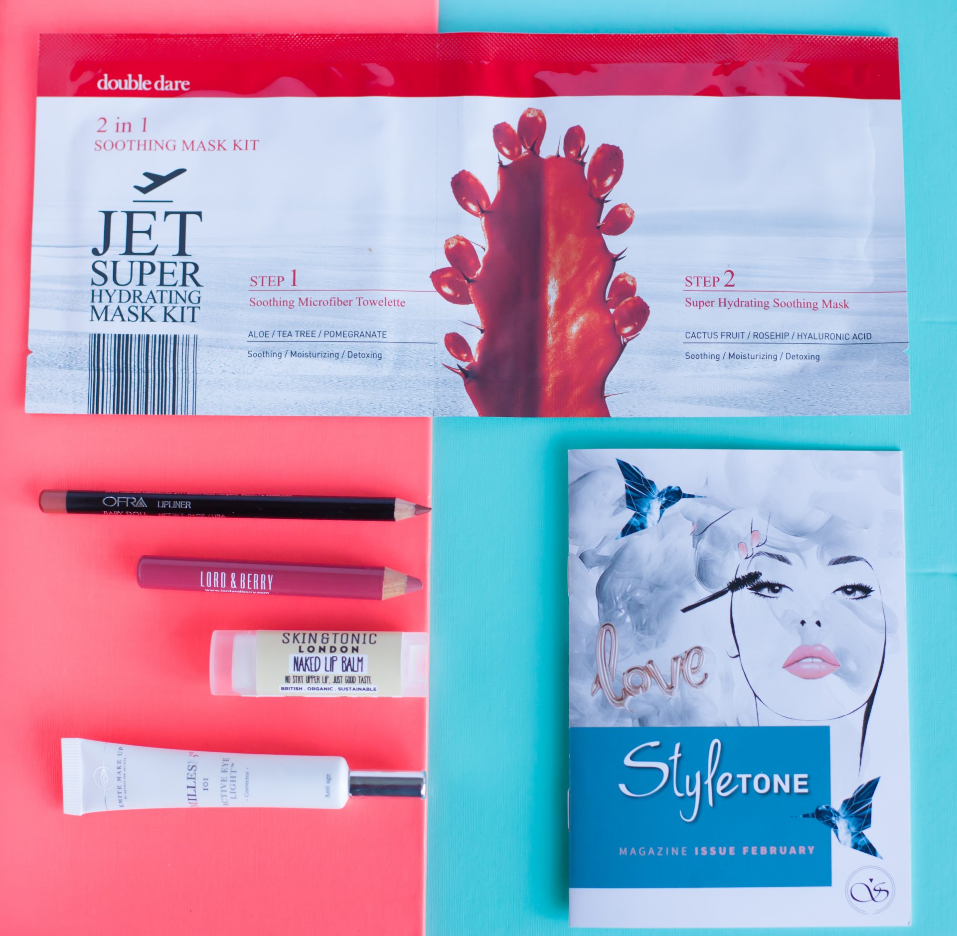 Alle producten uitgepakt - StyleTone box februari