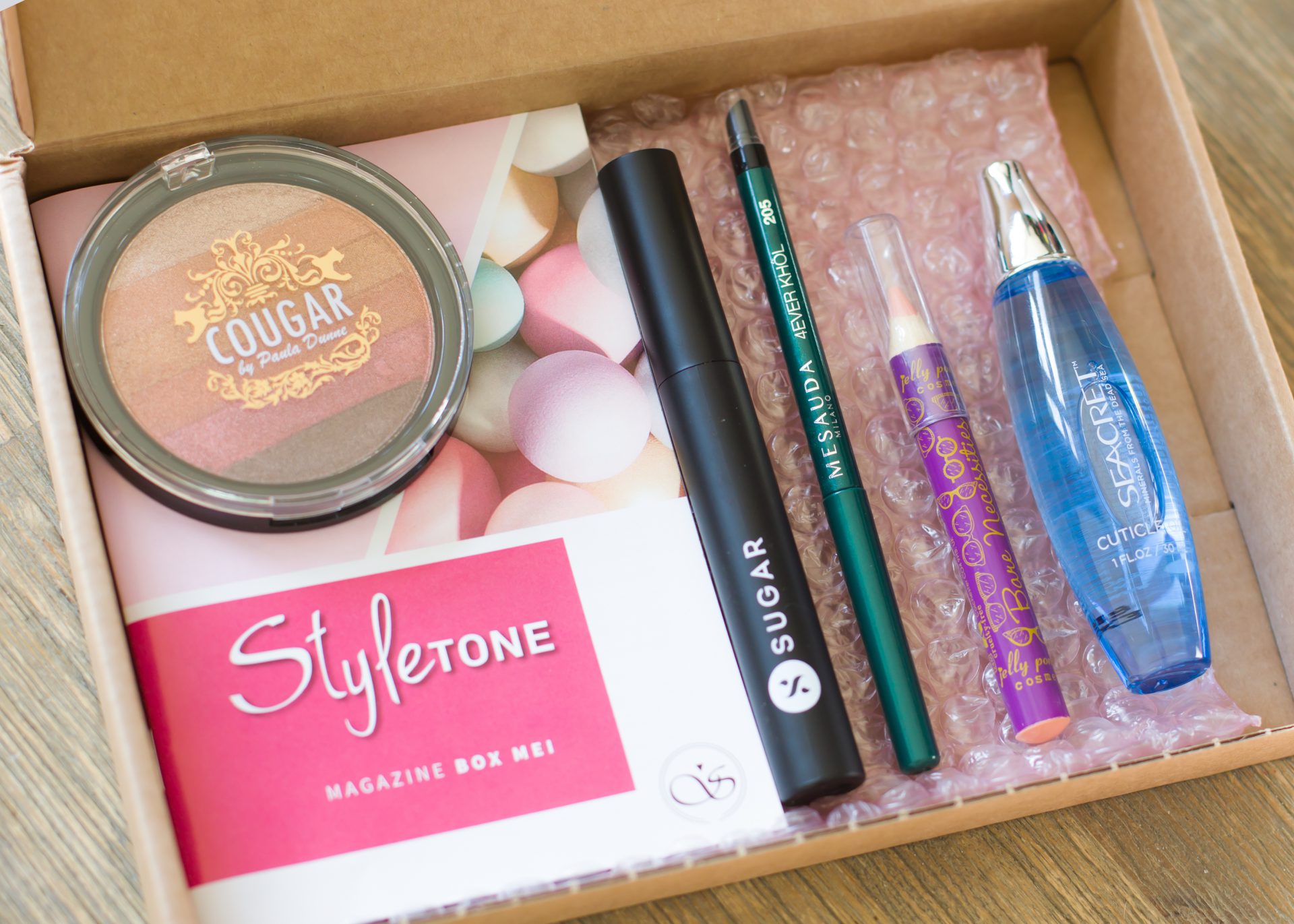 Alle producten in box - StyleTone box Mei 2018